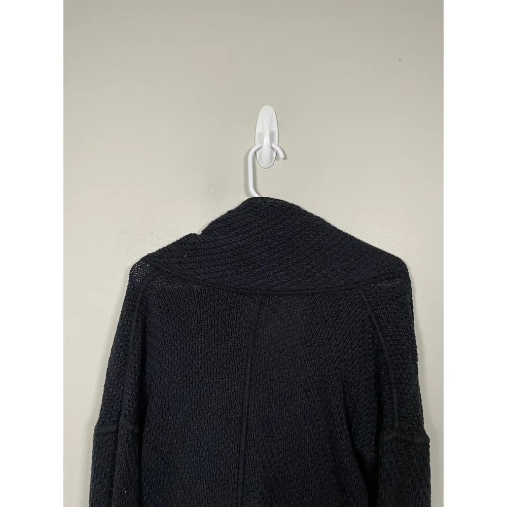 Lululemon Post Practice Cardigan in Black Athleisure Fall Cozy Relaxed Layering